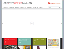 Tablet Screenshot of creativeofficepavilion.com